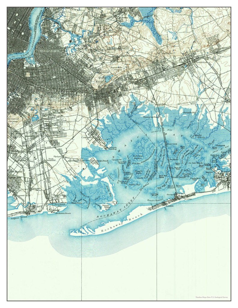 Brooklyn, New York, map 1897, USA